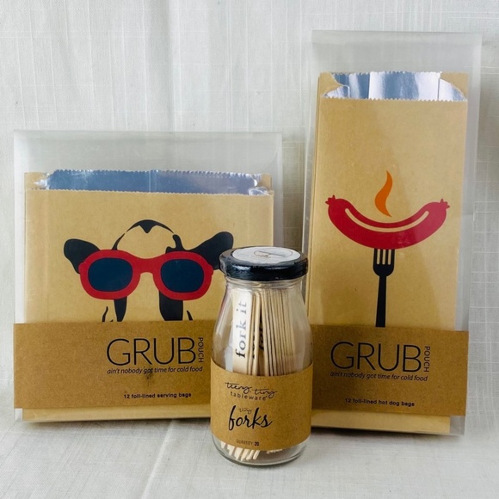 Lot‎ of 3 Cute Food Packaging Sandwiches Hot Dogs